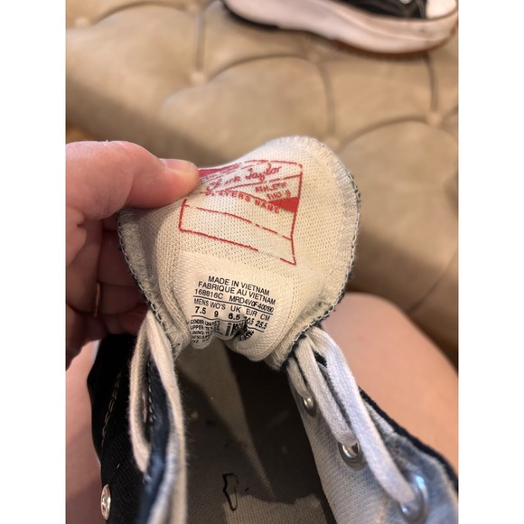 Converse Run Star Hike Low Top Black White Platform Sneakers 168816C Womens 9 - Picture 6 of 7